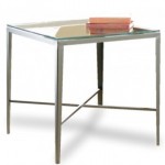 CTHS Square Lamp Table with Glass Top
