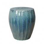 EMI Ridge Garden Stool Turquoise