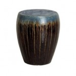 EMI Garden Stool Blue/ Brown