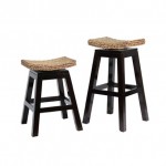 IBO Sushi Top Bar/ Counter Height Stool with Woven Seat