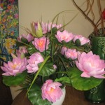 * SIL Purple Water Lily i 8" Planter * SIL Purple Water Lily i 8" Planter
