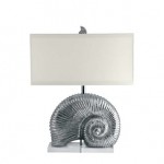 LPW Nautilus Polished Aluminum on Acrylic Base