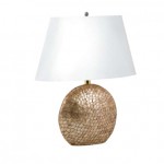 LPW Oval Gold Capiz Shell