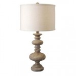 REGA Distressed Turned Spindle Lamp