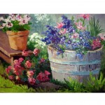 JS "Pink Geraniums"