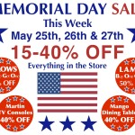 Store Wide MEMORIAL DAY SALE This Week!