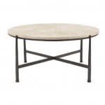 BERN Duncan Round Metal Cocktail Table