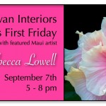 September First Friday with artist Rebecca Lowell
