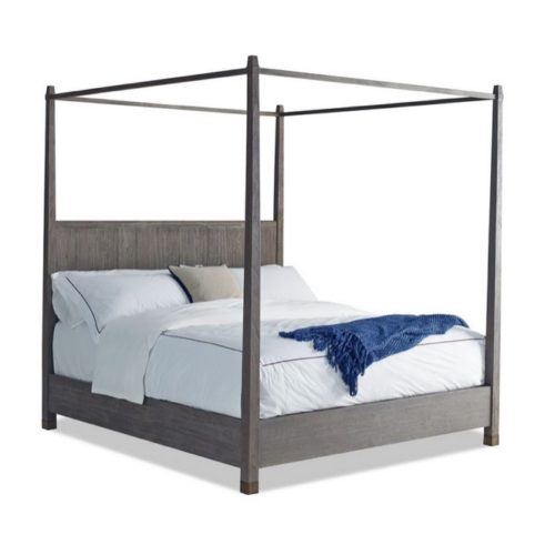 BRST Palmer Canopy Driftwood Bed